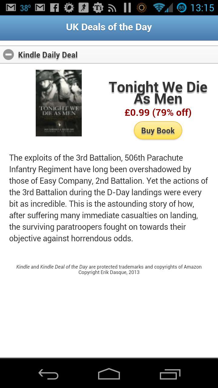 UK Kindle Daily Deal