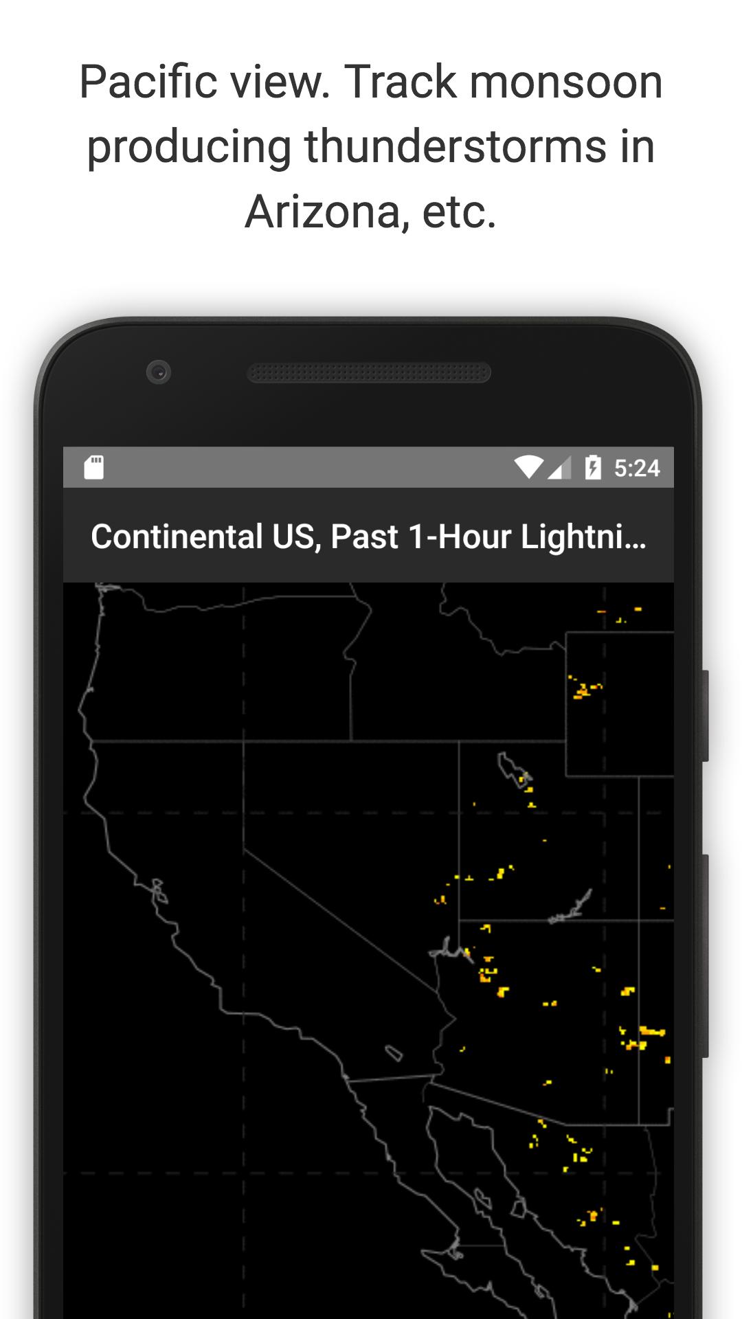 Lightning Map - GOES-16 Near Real-Time Lightning