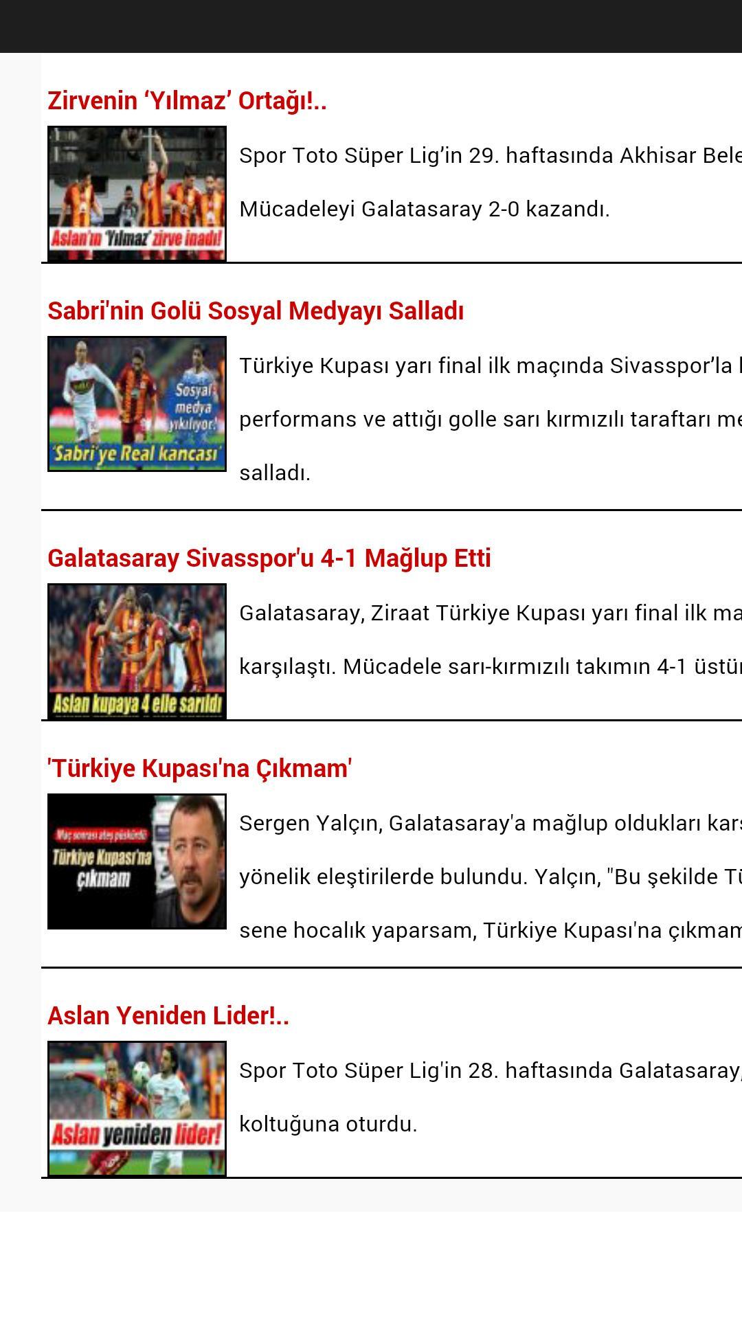 Galatasaray Haberleri