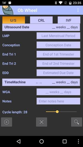 OB Wheel: Pregnancy calculator