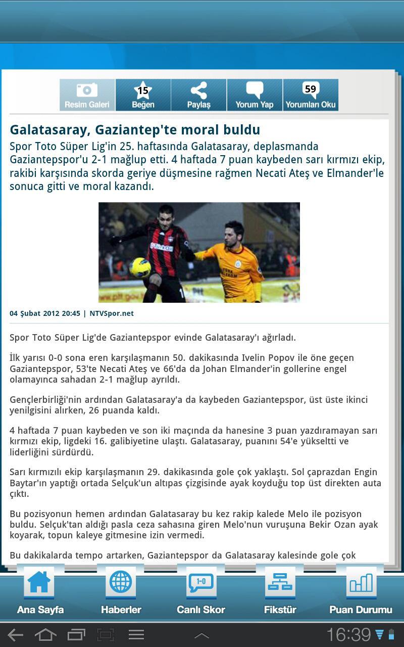 NTVSpor.net Tablet