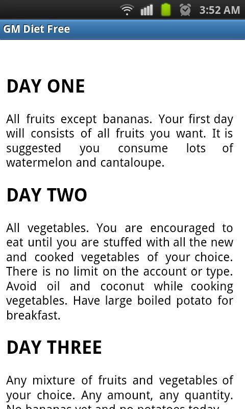 GM Diet Free