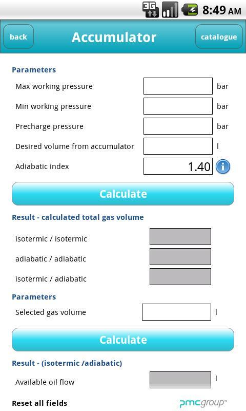Hydraulic calculations