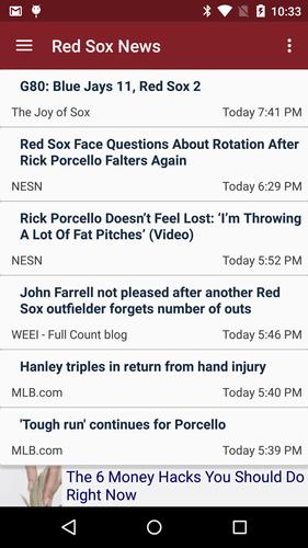Boston Baseball News - Red Sox