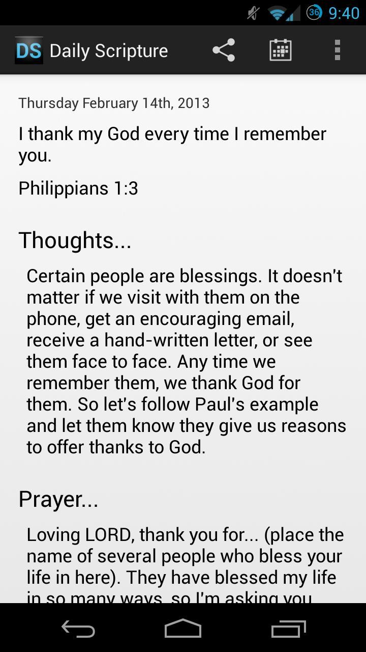 Daily Scripture