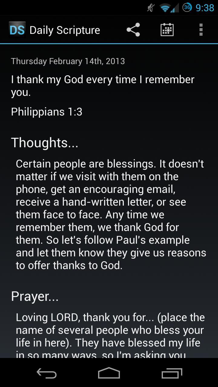 Daily Scripture