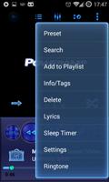 Poweramp Skin Blue Carbon