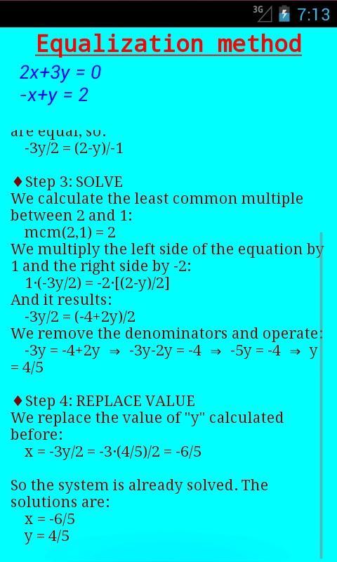 System of Linear Equations