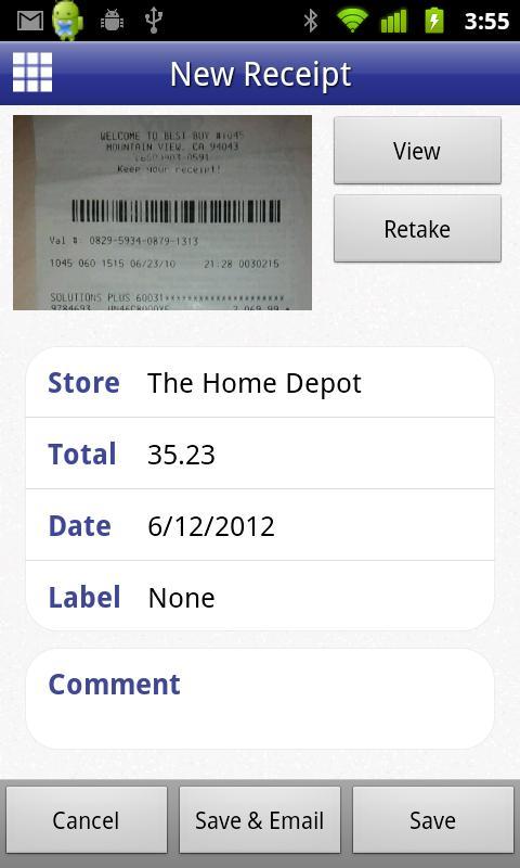 Digital Receipts