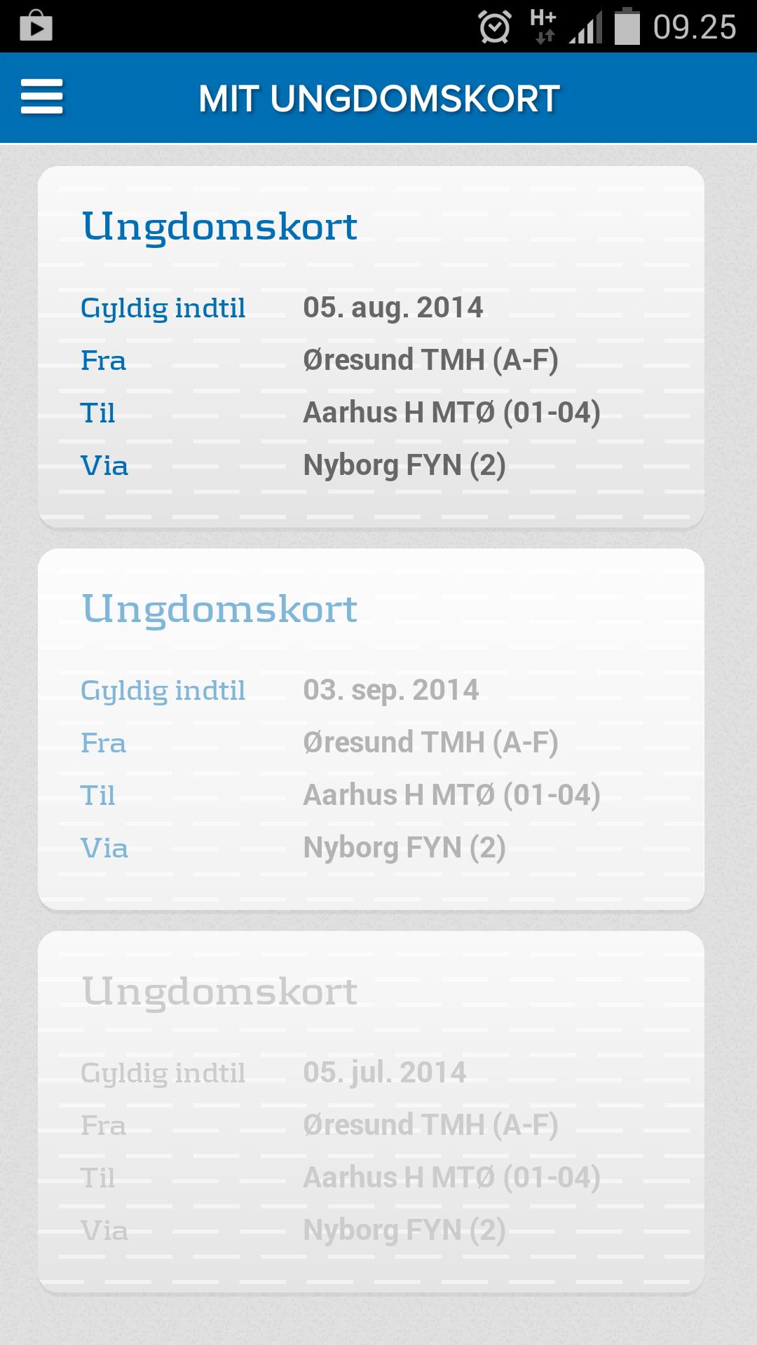Mit Ungdomskort
