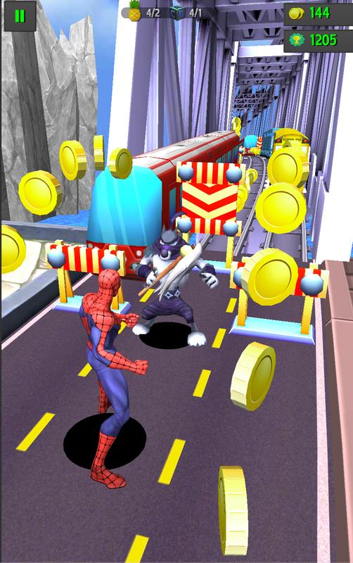 Subway Spider Adventure Run
