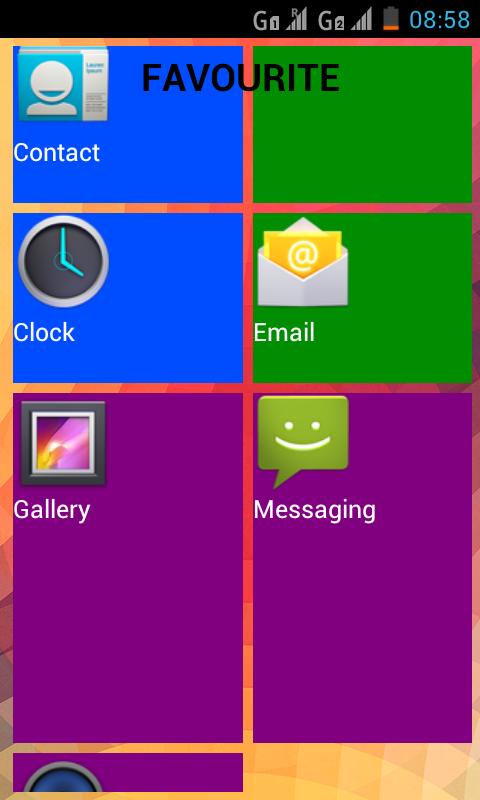 TILES LAUNCHER VS