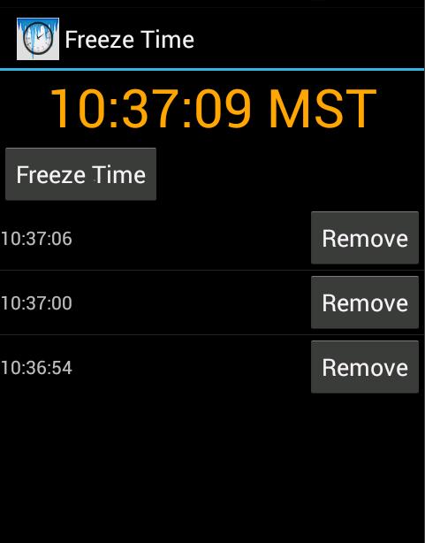 Freeze Time
