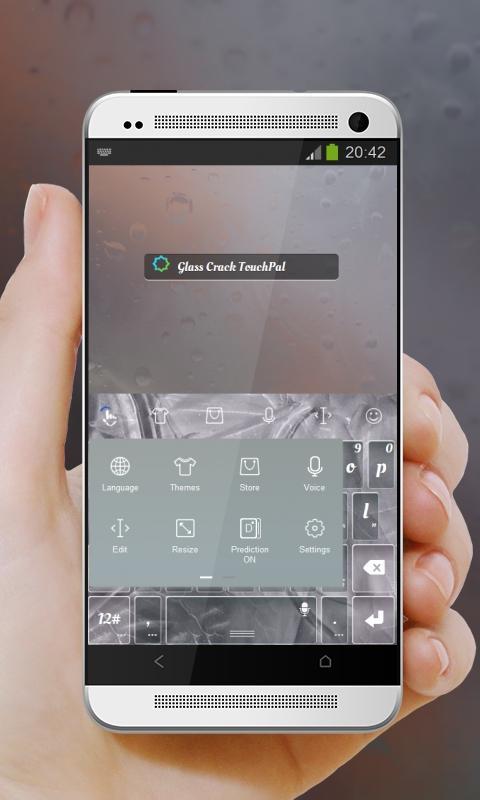 Glass Crack Keypad Design
