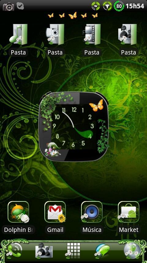 Nature v2 Clock widget