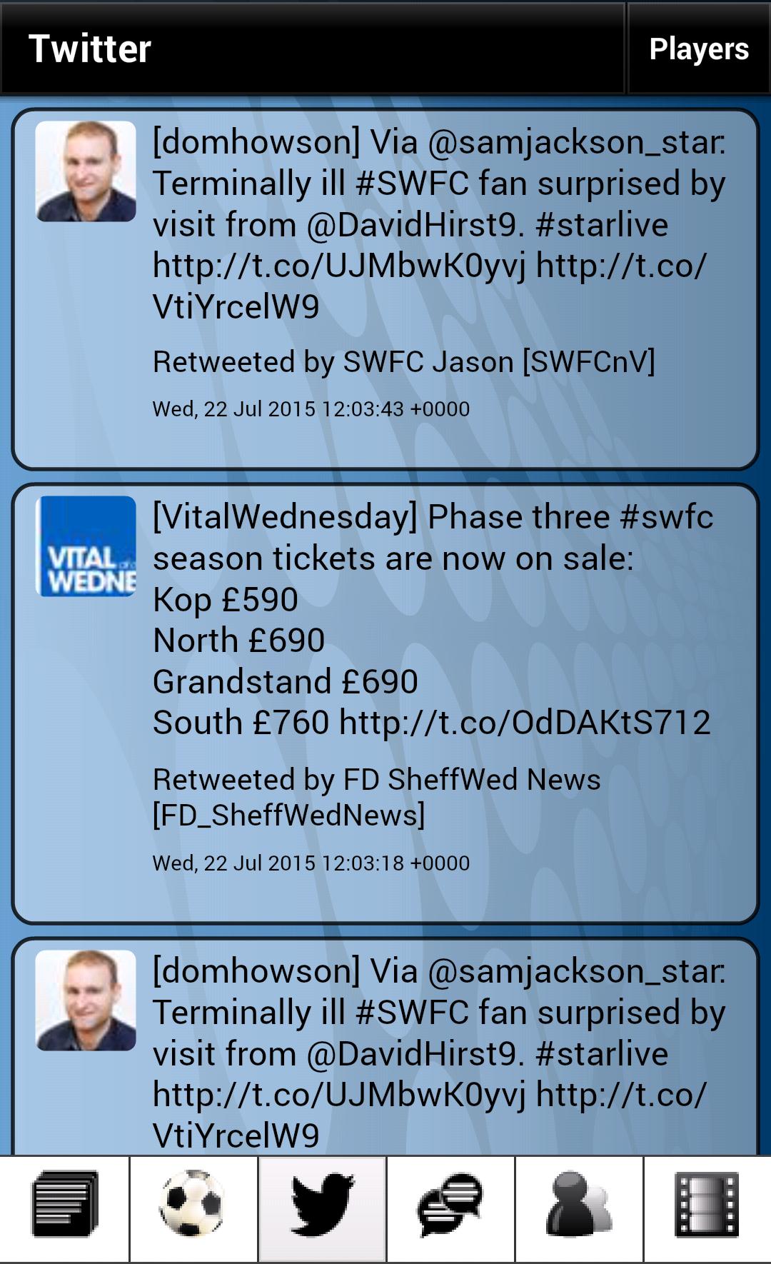 News for Sheffield Wednesday