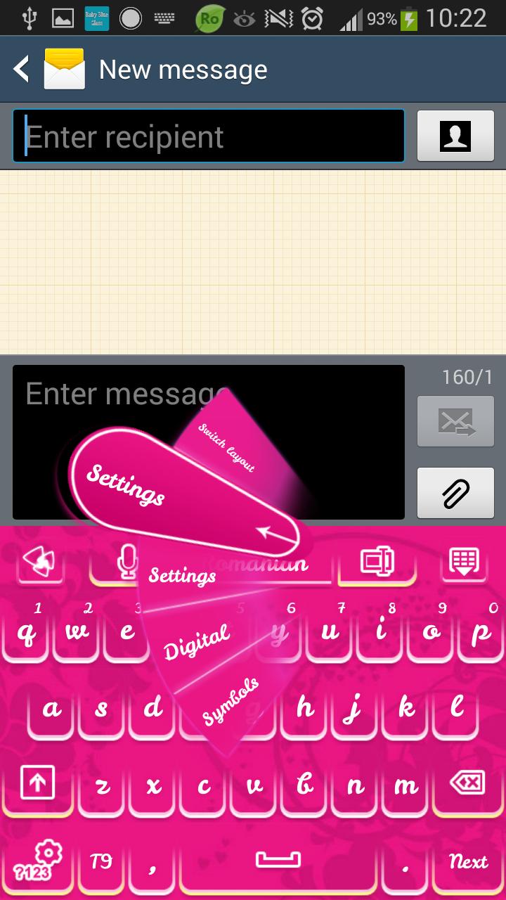 GO Keyboard Super Pink