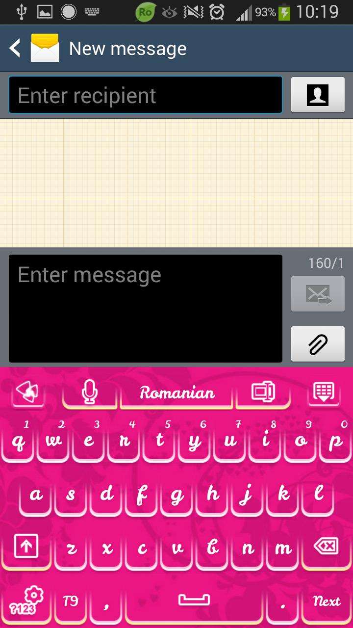 GO Keyboard Super Pink