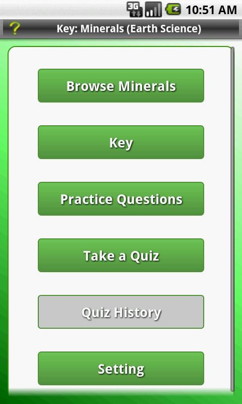 Key: Minerals (Earth Science)