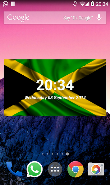 Jamaica Clock Widget