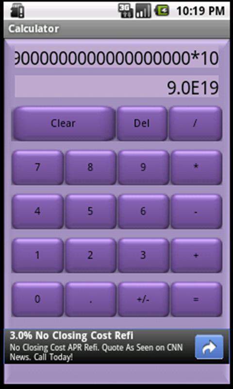 Basic Calculator (Purple)