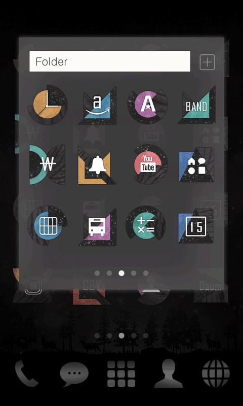 DarkUnique LINE Launcher theme