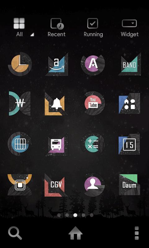 DarkUnique LINE Launcher theme