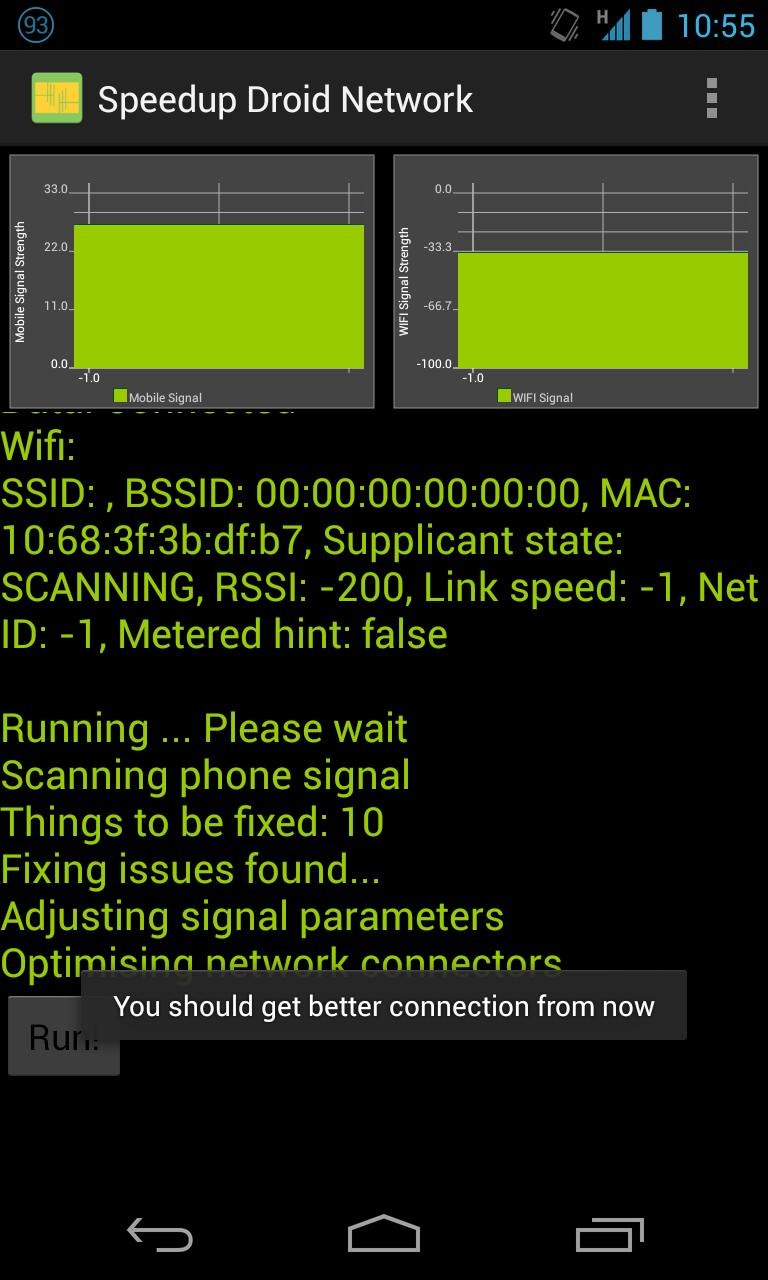 Speedup Droid Network