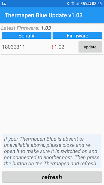 Thermapen Blue Update