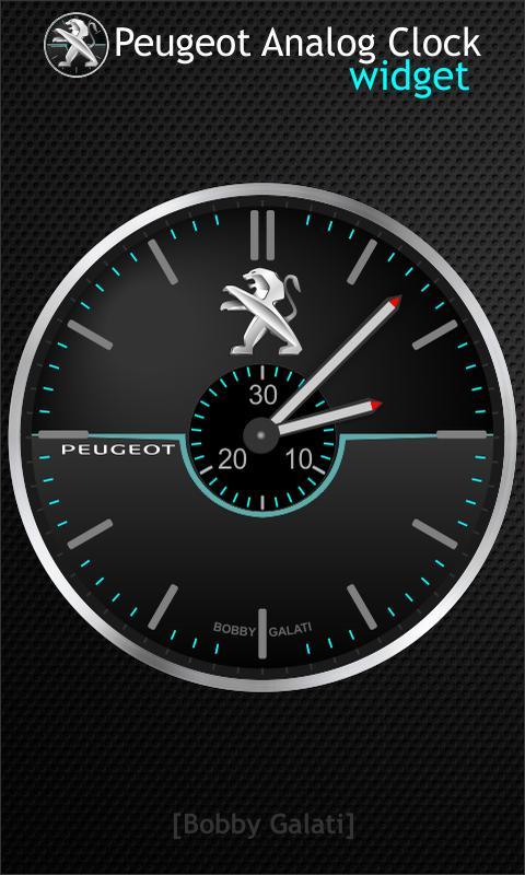 Peugeot Analog Clock Widget HD