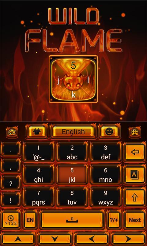 Wild Flame GO Keyboard Theme