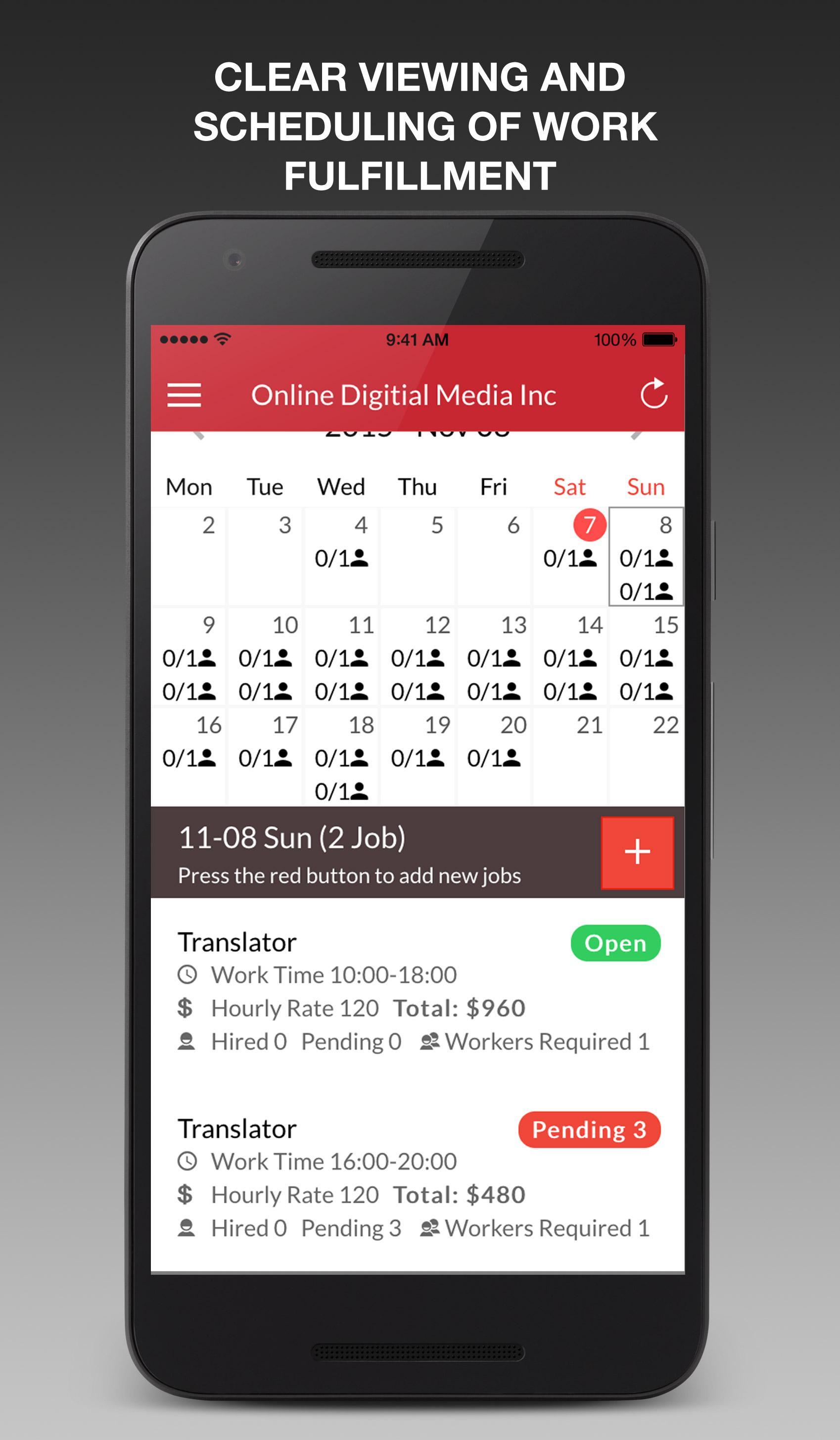Hire Part-time/Temp help now