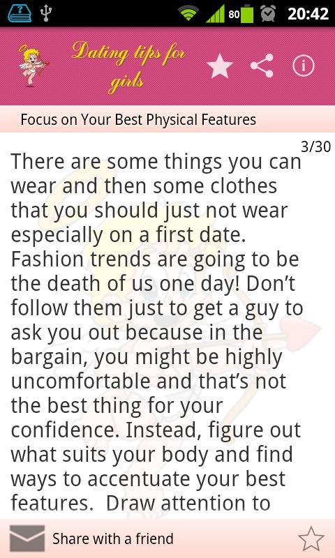 Dating tips for girls