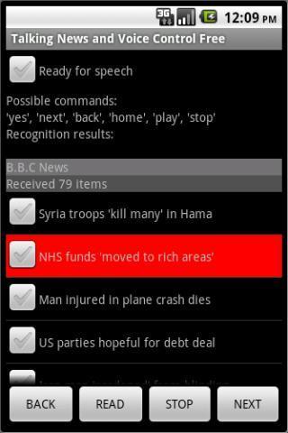 HandsFree News Rss Reader DEMO