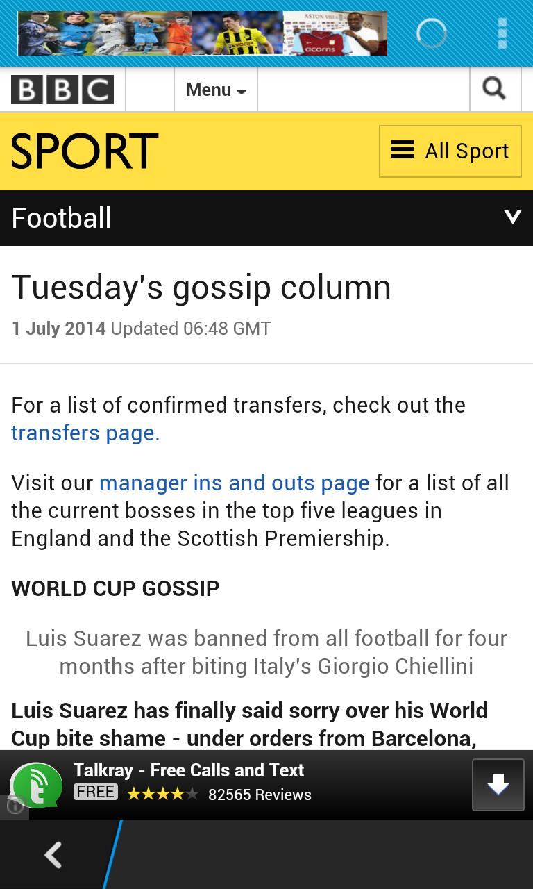 Transfer News