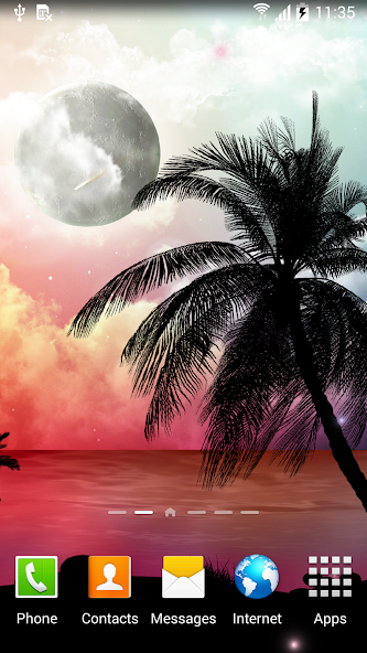 Tropical Night Live Wallpaper