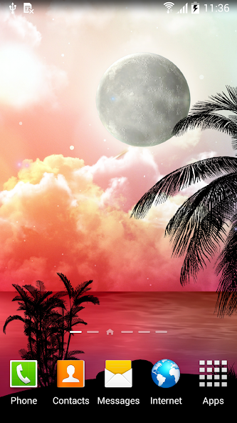Tropical Night Live Wallpaper
