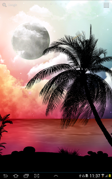 Tropical Night Live Wallpaper