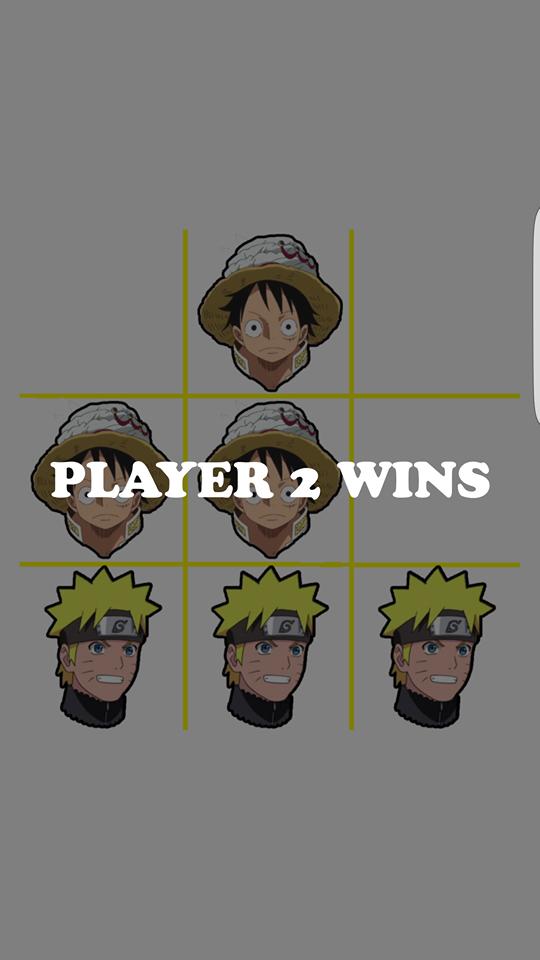 Tic Tac Toe - Luffy Vs Naruto