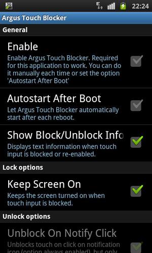 Touch Blocker / Disable Touch