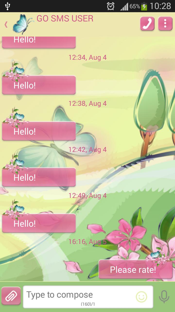 GO SMS Summer Breeze