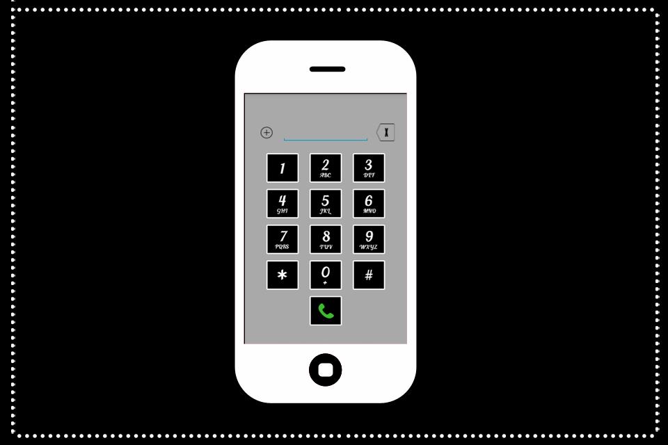 Black Dialer Screen