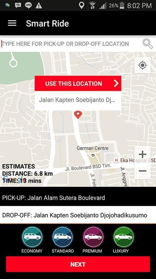 SmartRide. Book/Rent Your Car.