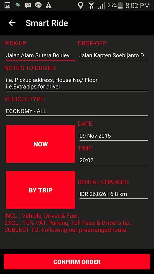 SmartRide. Book/Rent Your Car.