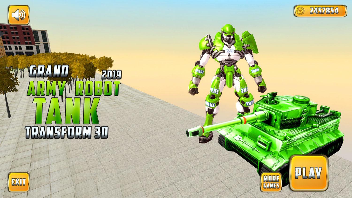 Grand Robot Tank Transform War 2019