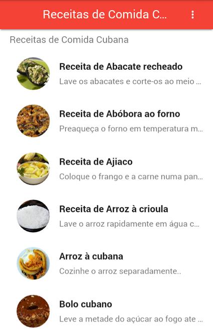 Receitas Comida Cubana