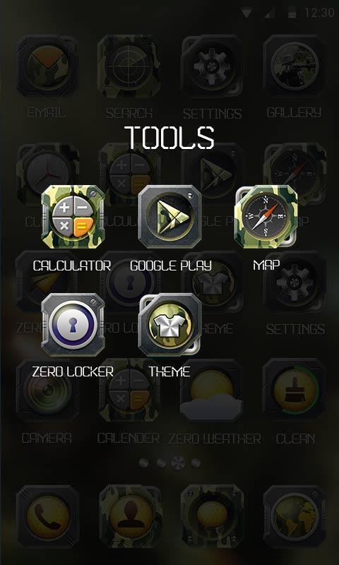 Camo Theme - ZERO Launcher