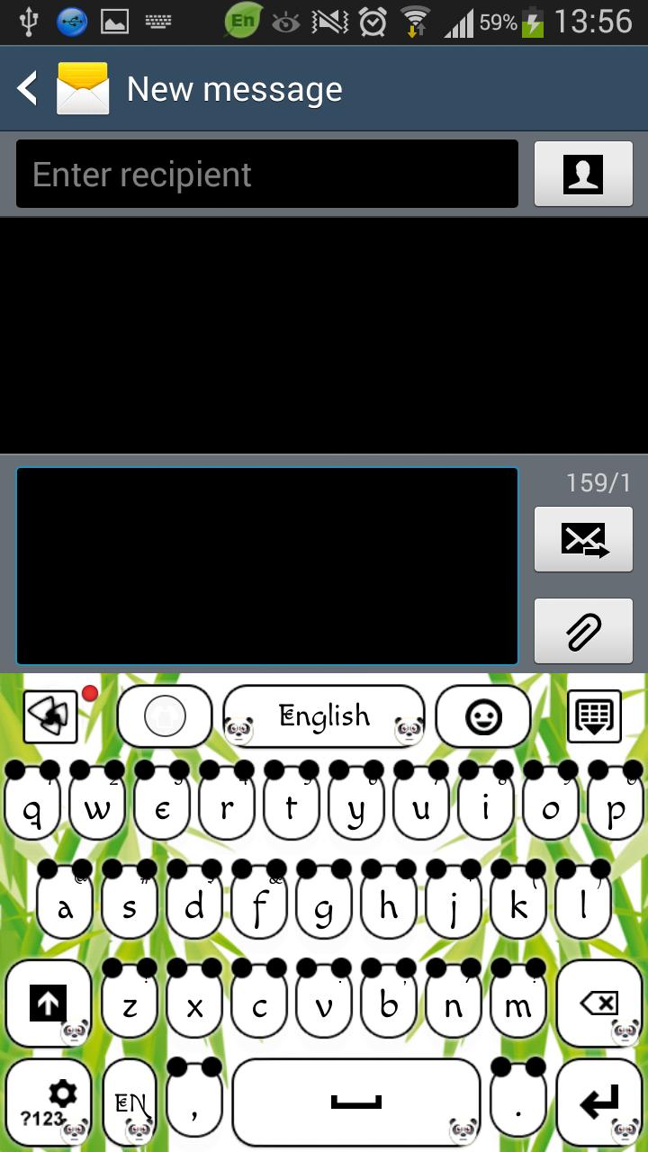GO Keyboard Cute Panda