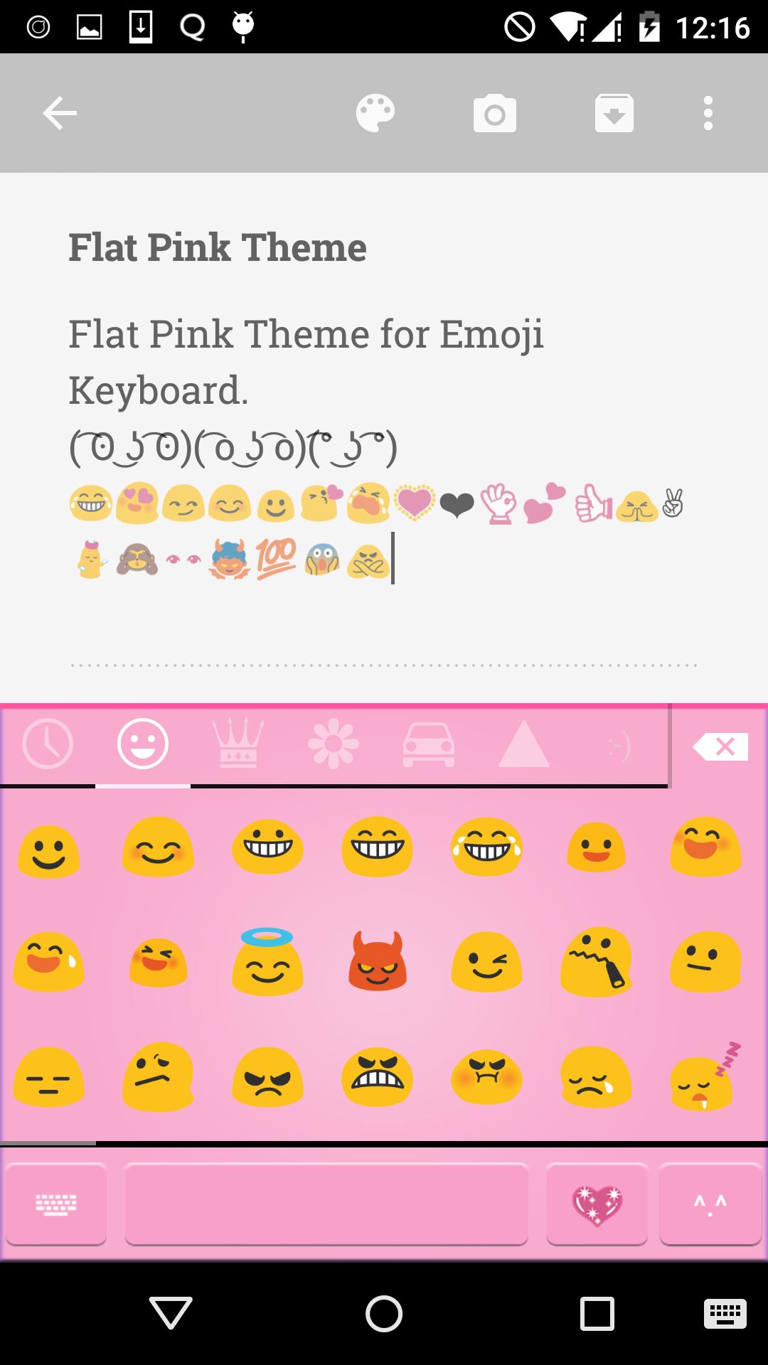 Classic Pink Emoji Keyboard
