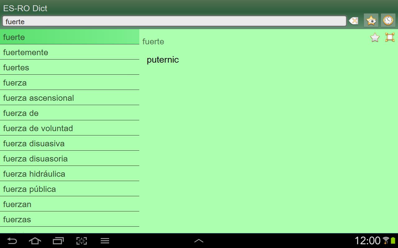 Spanish Romanian dictionary